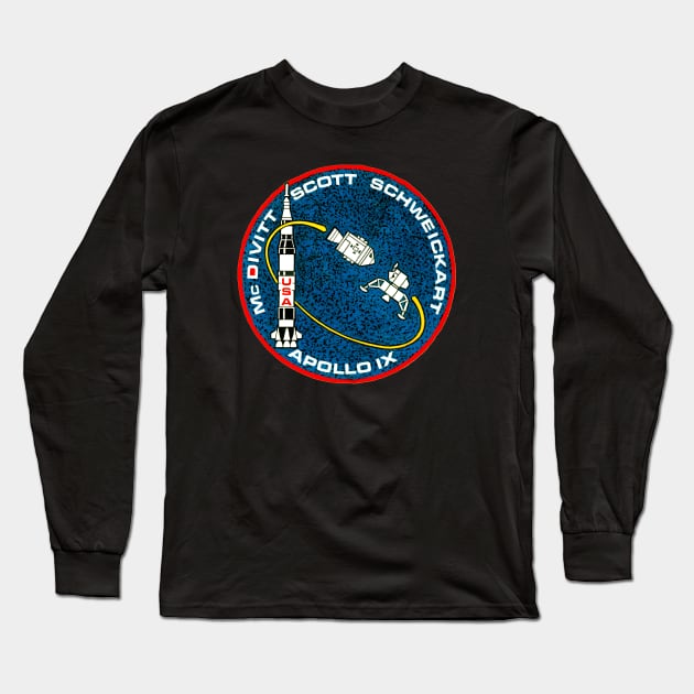 Apollo 9 mission Patch Long Sleeve T-Shirt by ArianJacobs